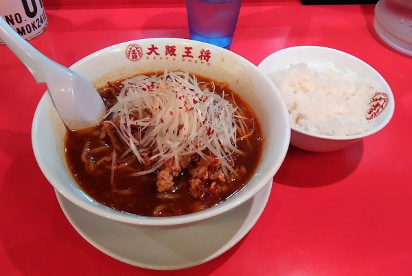 「カレーそば(ライス付)900円」@大阪王将 亀有店の写真