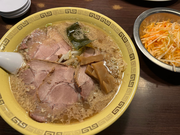 「ネギチャーシュー麺(細麺、辛ネギ)」@江川亭 新座店の写真