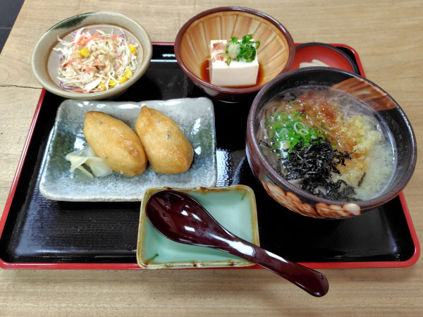 「半そば定食900円」@吾妻そばの写真