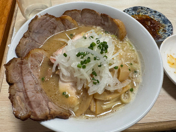 「鶏白湯醤油チャーシュー3枚トッピング」@麺処 大木の写真