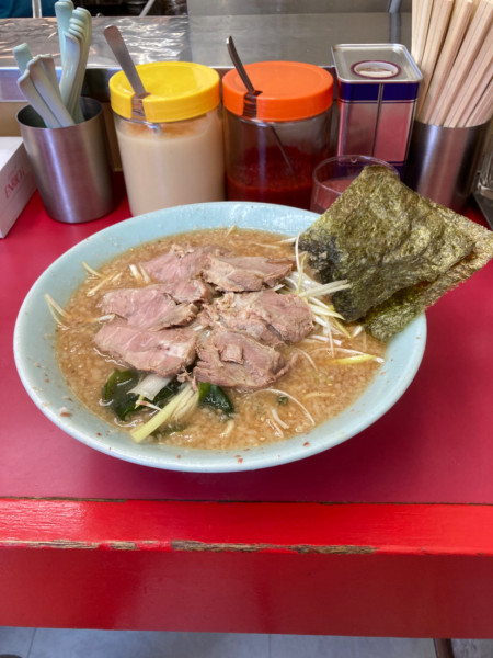 「ネギ味噌チャーシュー」@ラーメンショップ 牛久結束店の写真