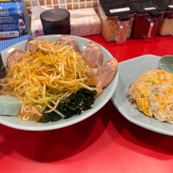 ラーメン半チャーハンセット ネギ＋チャーシュートッピング