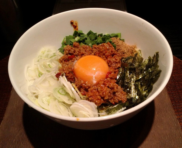 「辛シビ台湾まぜそば(追い飯付き)1050円」@麺 たいせいの写真