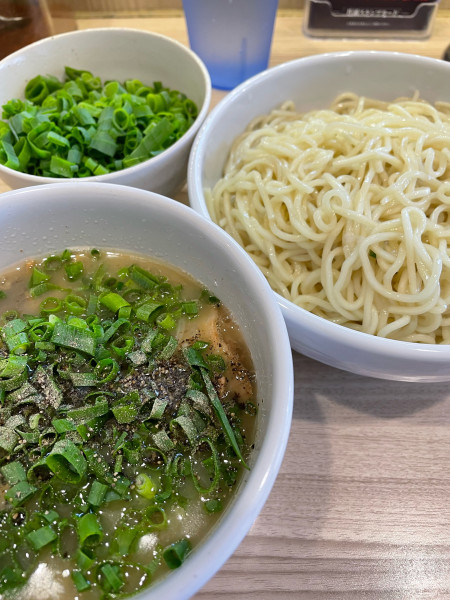 「つけ麺 ネギ」@鯨人の写真