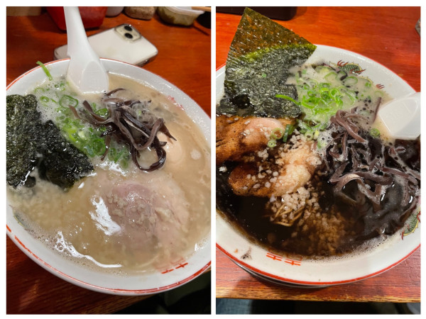 「太宰府ラーメン税込1000味玉税込150 マー湯ラーメン（焦」@博多ラーメン 琉の写真