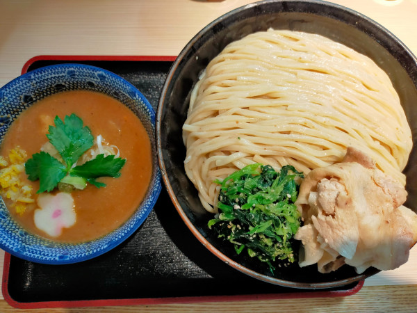「【限定】柚子味噌つけ麺1100円(メガ盛400円)」@らー麺土俵 鶴嶺峰の写真