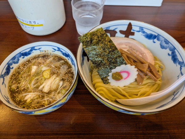 「醤油つけ麺200g」@ちかみちらーめんの写真
