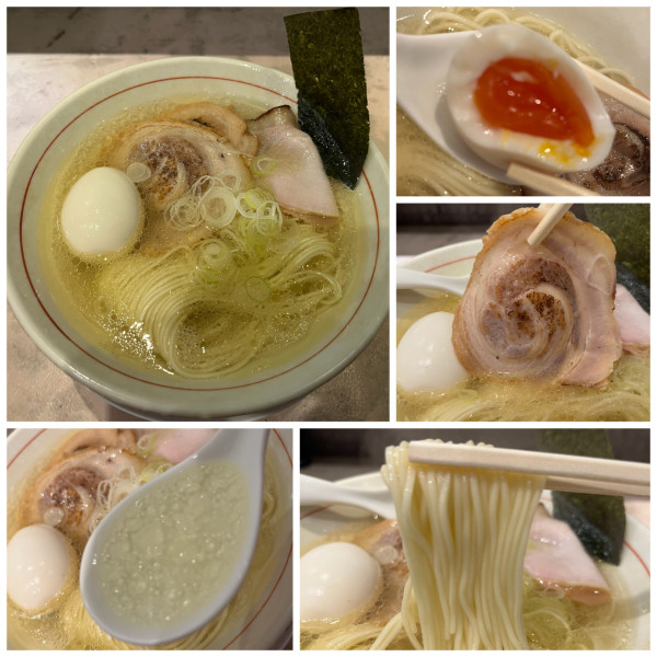 「鶏中華そば 塩 1050円 味玉160円」@麺 コレキヨの写真