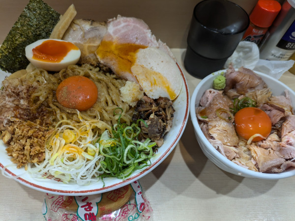 「【限定】中村式坦々まぜそば➕特盛」@手揉み中華そば 中村の写真