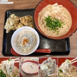 胡麻ダレうどん舞茸天セット　1300円