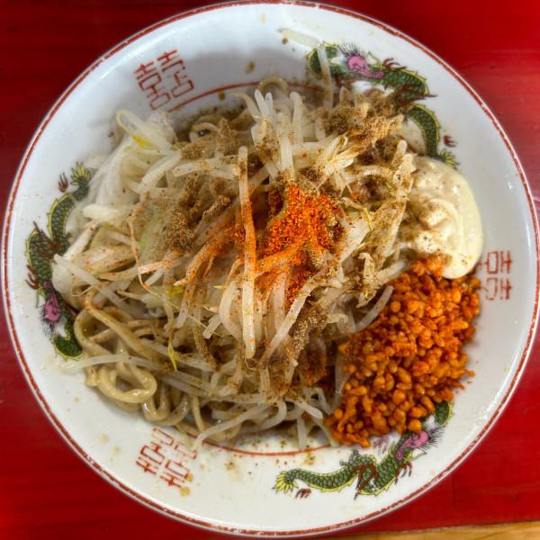 「まぜそばミニ(豚なし)」@鷹の目 川口店の写真