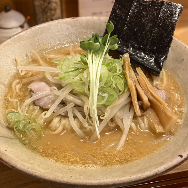 「味噌らーめん(白ご飯付)」@真鯛そば はなたばの写真