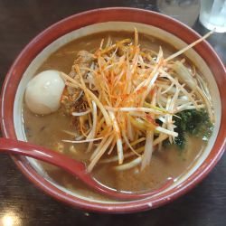 伊勢味噌󠄀肉ネギらーめん¥1070+肉漬け煮玉子¥180