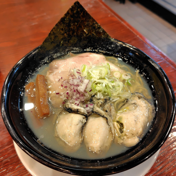 「かき塩ラーメン 1300円」@らーめん おおはしの写真