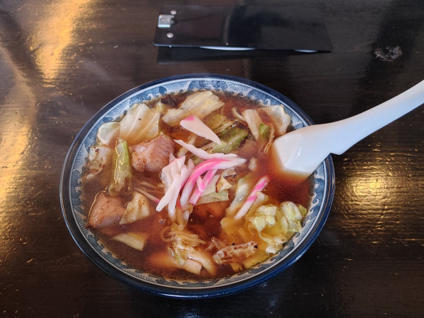 「スープ入り焼そば　800円」@釜彦の写真