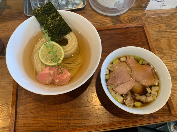 「昆布水つけ麺　醤油　大」@YOKOKURA STOREHOUSEの写真
