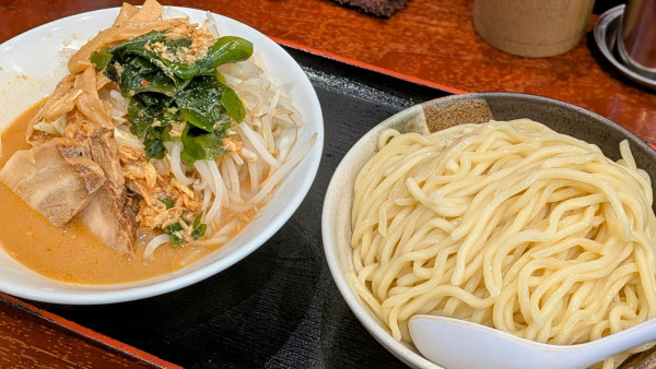 「淡麗味噌つけ麺（大）（1,100円）」@麺屋 甍の写真