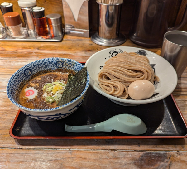 「濃厚つけめん＋味玉」@松戸中華そば 富田食堂の写真