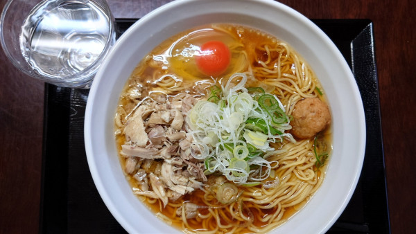 「親鶏醤油ラーメン600円+トッピング150円」@親鳥中華田中軒の写真
