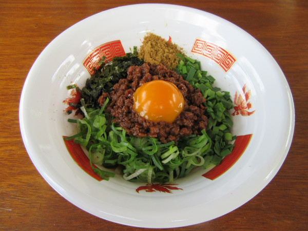 「麺屋はなび　元祖台湾まぜそば（１０００円）」@第2回ラーメン万博2024 in TSUCHIURAの写真