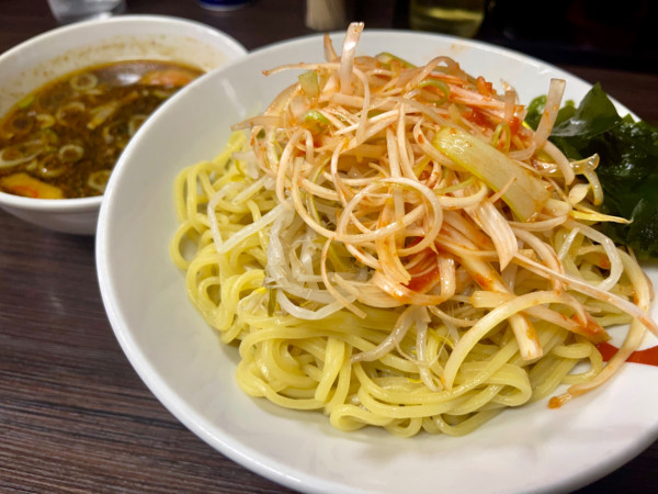 「ネギつけ麺 大盛」@ラーメンはやとの写真