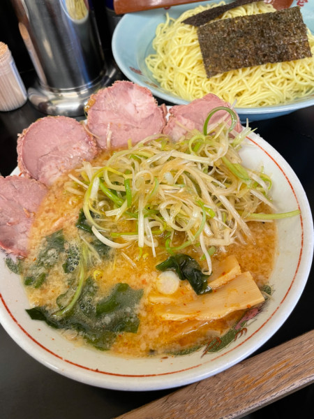 「ネギ味噌つけ麺大盛」@壱発ラーメン 相模原店の写真