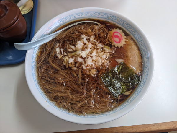 「メンマラーメン大盛り　1050円」@味幸の写真