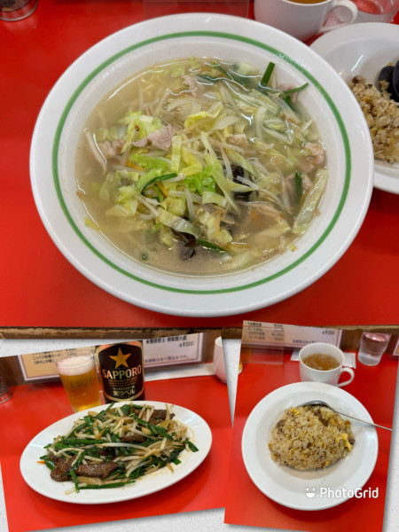 「レバニラ炒め（小）＋半チャーハン＋タンメン（麺半）」@ニューピリカ 華の写真