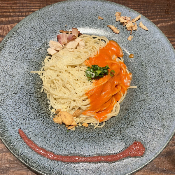 「替玉③ガリトマチーズ460円」@Idouji 我孫子店の写真