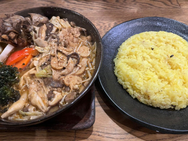 「たっぷり7種きのこ：1310円」@スープカレーGARAKUの写真