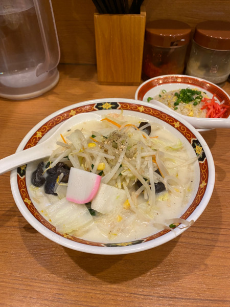 「濃厚タンメン+半チャーハン」@タンメン亭 新百合ヶ丘店の写真