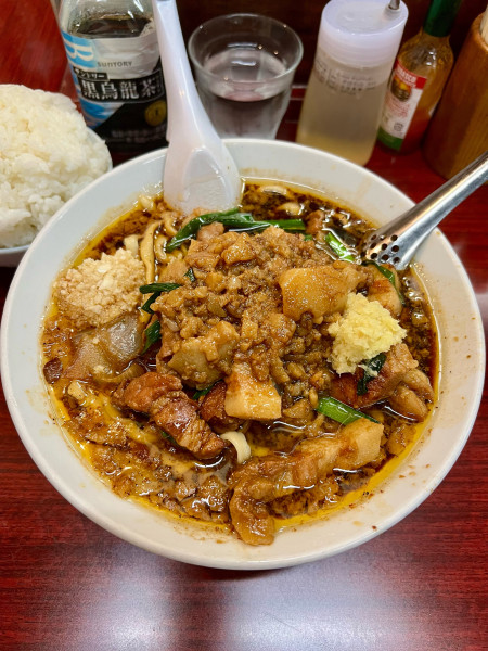 「スタ満そば　ライス」@元祖スタミナ満点らーめん すず鬼の写真