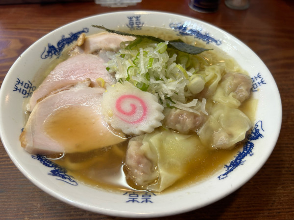 「ワンタン麺並1100円」@良温(Ra-on)の写真