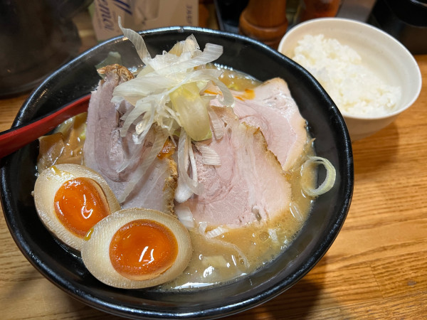 「味玉味噌チャーシュー」@麺処 花田 上野店の写真