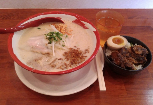「豚みそ(980円)+パイカ丼(350円)」@麺縁 ジョウモンの写真