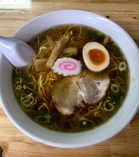 「ラーメン ジャンボ餃子 750+250円」@らーめん太陽 高円寺店の写真