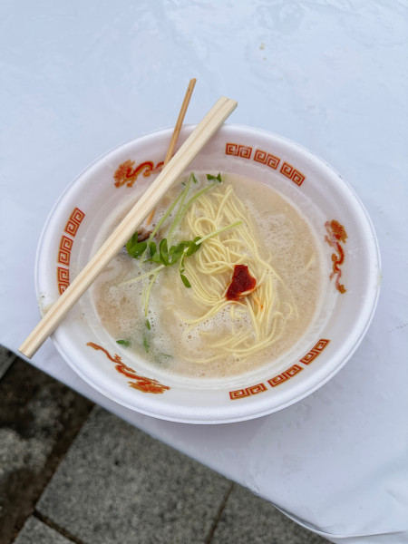 「松茸香る究極の鮎白湯らぁ麺」@がちんこらーめん道 柊 泉大津店の写真