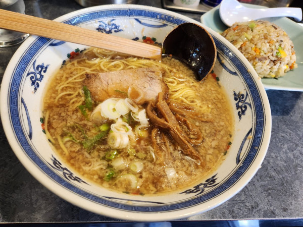 「ニンニクこってりラーメンCセット」@らーめん 八快の写真