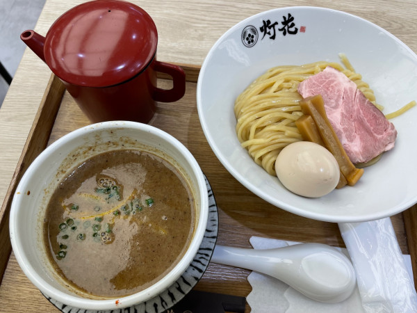 「濃厚魚介類つけ麺」@鯛塩そば 灯花 横浜ワールドポーターズ店の写真