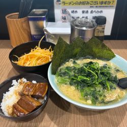 ネギラーメン　並　角煮丼