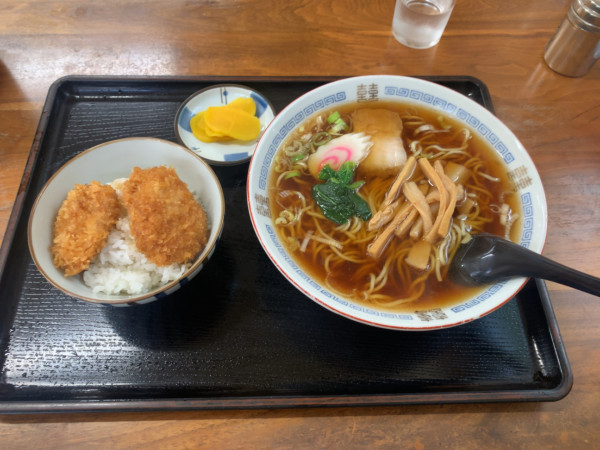 「カツ丼セット850円」@清水食堂の写真