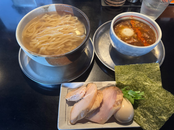 「釜揚げつけ麺【限定】《得》」@麺坊 炗の写真
