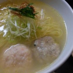 あら炊き塩らぁめん へしこ焼きおにぎり付き 1170円