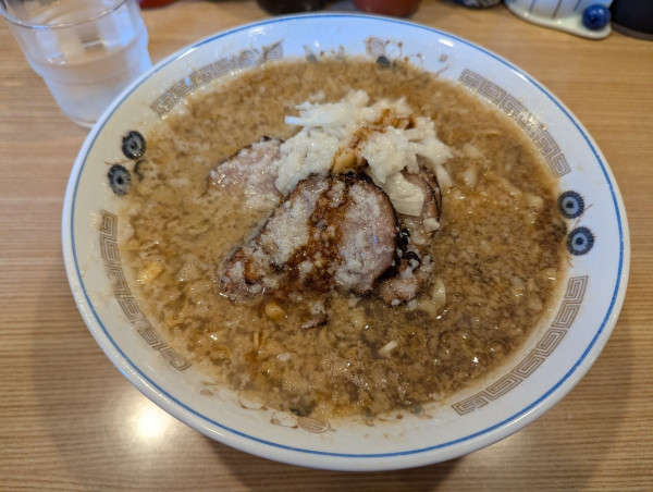 「太麺手もみ並盛880円　脂増し」@麺処 そら亭2の写真