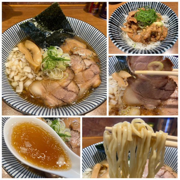 「【限定】比内地鶏と三種の煮干しの中華そば980円」@寿製麺よしかわ 川越店の写真