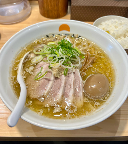 「味噌チャーシューめん+ライス＋煮卵＋別皿ﾒﾝﾏ」@あさひ町内会の写真