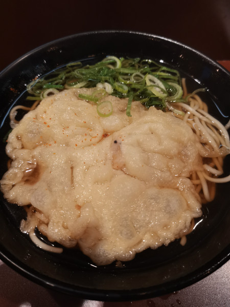 「天ぷらそば(480円)」@えきそば 姫路駅店の写真