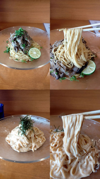 「期間限定『牛ときのこのバター醤油ひやちゅう(¥1500)』」@冷やし中華専門店 HiyaChuの写真