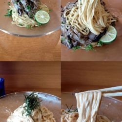 期間限定『牛ときのこのバター醤油ひやちゅう(¥1500)』