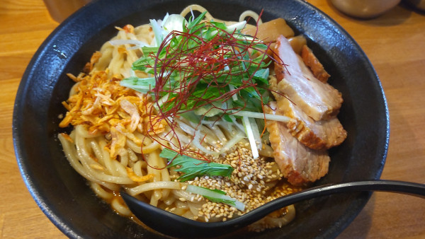 「辛味噌まぜそば大盛り920円」@つけめん・まぜそば むじゃきの写真